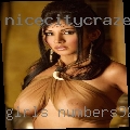 Girls numbers