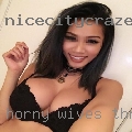 Horny wives through